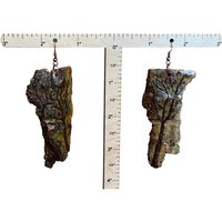 Large Tree Encaustic Earrings