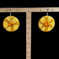 Sun Encaustic Earrings