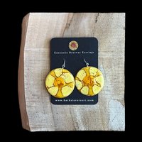 Sun Encaustic Earrings