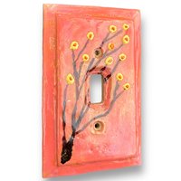 Floral Single Switch Plate Cover